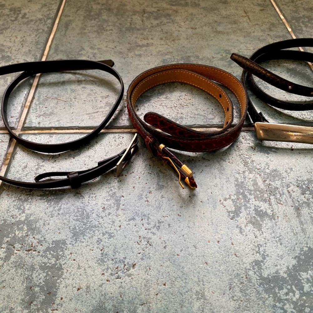 Women's Leather Belts (Three)